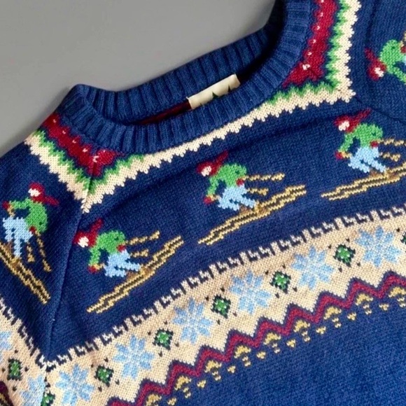 Kiel James Patrick Navy and Multicolor Hit the Slopes Sweater Size Unisex Small - Picture 4 of 7